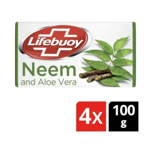 Lifebuoy Neem & aloe vera 100% skin protection soap 4 x 100 g | 400g