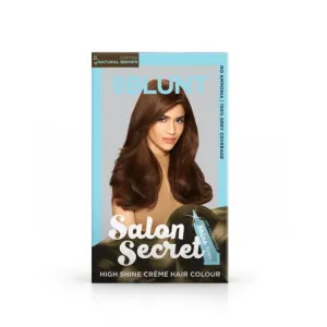 BBLUNT Salon Secret High shine Creme hair color Coffee Natural Brown | 100ml+8ml