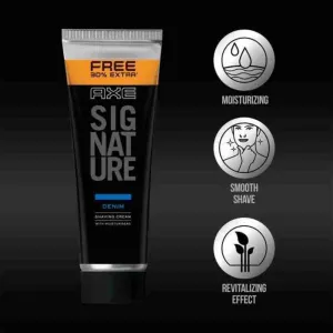 Axe Denim Shaving Cream 60g
+ 18g Free