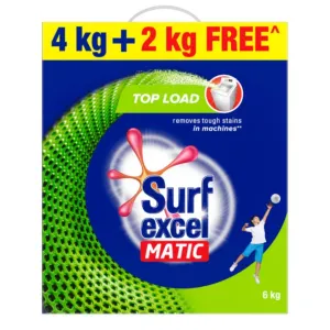 Surf Excel Matic Top Load
Detergent Powder 6Kg