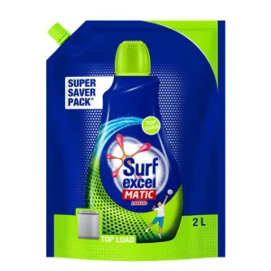 Surf Excel Matic Liquid
Detergent Top Load Pouch 2L
