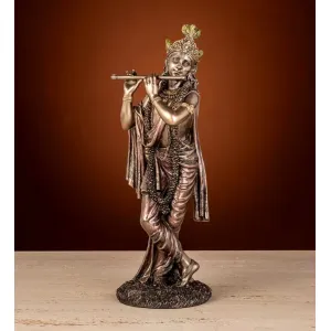 Lord Krishna Playing flute Idol