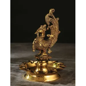Peacock oil Lamp