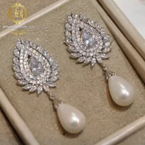 Glamorous Pearl Drop Earrings
