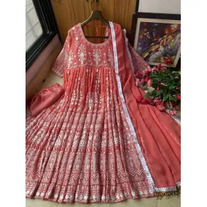 DESIGNER  EMBROIDERED ANARKALI GOWN 