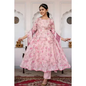 Beautiful cotton anarkali suit