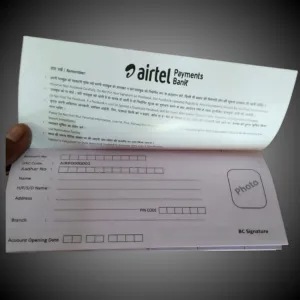 Airtel payment bank passbook ( pack of 100)