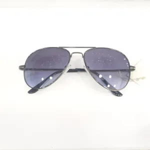 Gunmetal Gray Aviator Sunglass