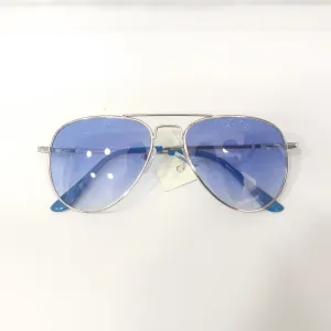 Sliver Aviator Blue Gradient Sunglass