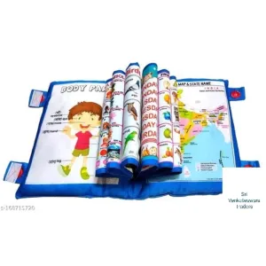168715720-cushion with baby early learning Printed cloth book