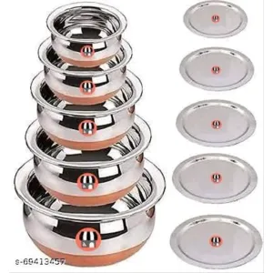 69413457-copper bottom pots with lid pack of 5