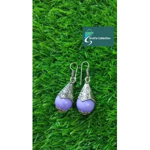 Oxidised purple earing