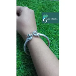 Oxidised Peacock Bangle