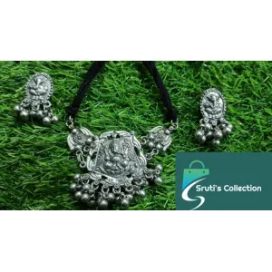 Black Polish Ganesh Choker