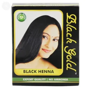 Black henna hair colour sachet