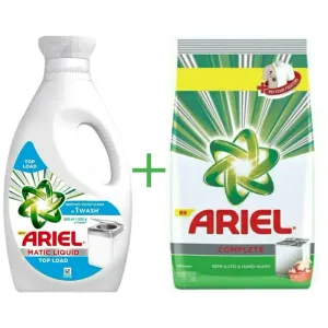 Ariel Powder (Buy 1kg Get 500g) plus 500ml liquid FREE