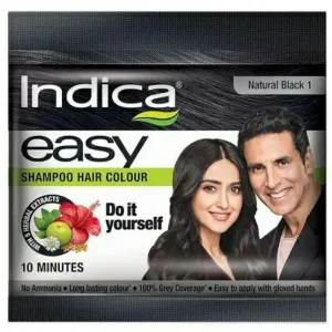 Indica easy Shampoo Hair Colour (Natural Black)