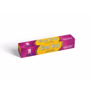 Silver Wrap Foil 18metre