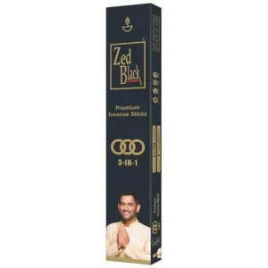 Zed Black 3-In-1 Premium incense sticks 55g(free 1 matchbox)