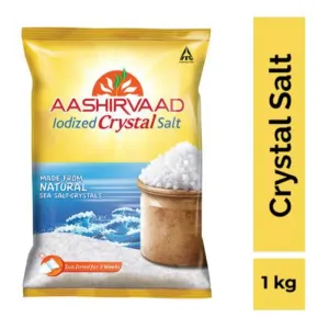 Aashirvaad Iodized Crystal Salt 1Kg
