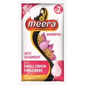 MEERA ONION SHAMPOO RS:2 (16 PIES)