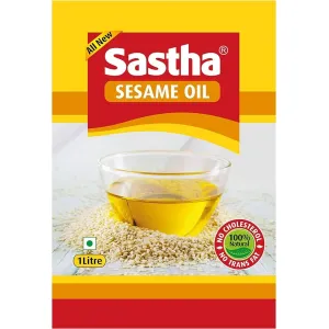 Sastha Cold Pressed ( Chekku / Ghani ) Sesame / Gingelly Oil, 1 Litre