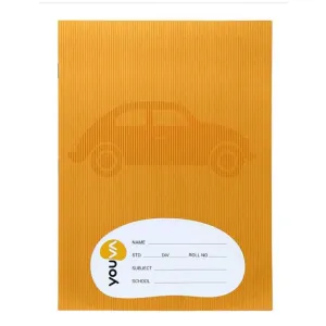 Youva Single Line Notebook (Brown) - 18 x 24 cm (76 Pages) 
