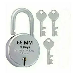 Shanti Lock - 65 mm with 3 Keys (Double-Lock System) 