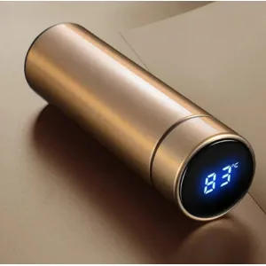 LED Display Temperature Water Bottle 500 ml Hot & Cool - GOLDEN