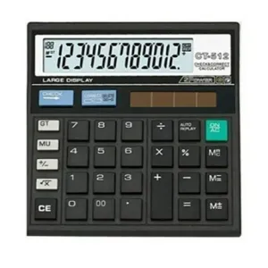 CITIZEN CT-512 WT - 12 DIGIT CALCULATOR