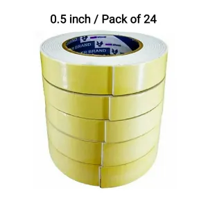 Double-Side Tape (KANSUEE) - Pack of 24 ( 0.5 inch ) 