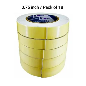 Double-Side Tape (KANSUEE) - Pack of 18 ( 0.75 inch ) 