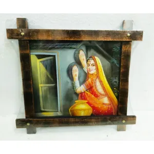 Modern Art Cross Wooden Painting Frame 001 ( 13 x 13 inch ) 