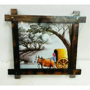 Modern Art Cross Wooden Painting Frame 003 ( 13 x 13 inch ) 