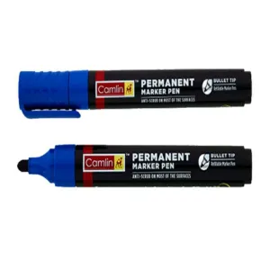 PERMANENT MARKER PEN - BIG (Blue, Set of 10) 