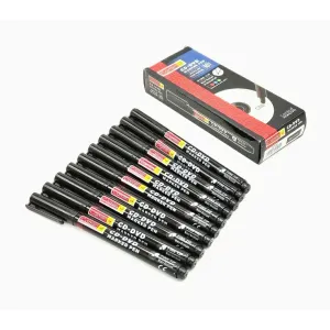 CD-DVD MARKER PEN - Small (Black, Pack of 10) 
