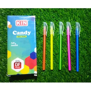 KIN - Candy Ball Pen (Blue, Pack of 20) 