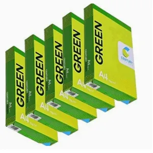CENTURY GREEN Paper A4 Size - 70 GSM ( 10 Reams, 5000 Sheets) 