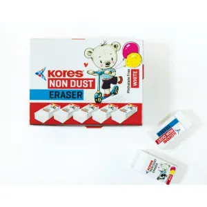 KORES NON DUST ERASER PACK OF 20 PCS