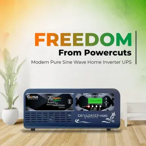 Genus Challenger 1100 Azadi Special Edition | Modern Pure Sine Wave Home Inverter UPS