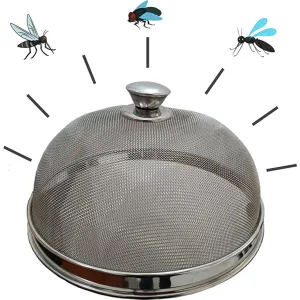 SUBHAM Dome Cover for Food net Stainless Steel Net Dish Cover/Multipurpose 304 Food Grade 