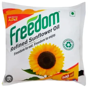 Freedom refined sunflower oil 500ml