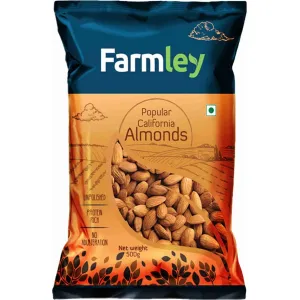 Farmley Popular California Almonds  (500 g)