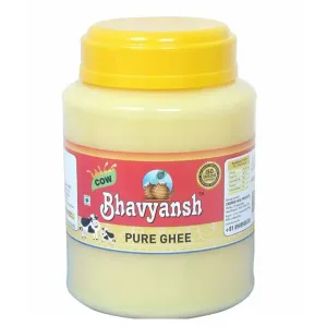 BHAVYANSH Pure Desi Danedar Cow Ghee Ghee Mason Jar-500ml