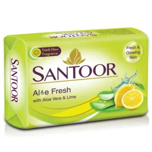Santoor Aloe Fresh Soap 150 g (Pack of 3)