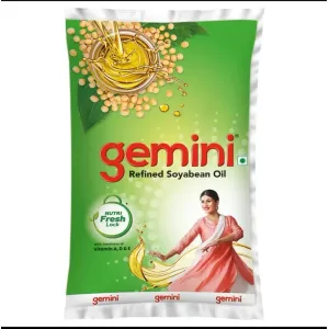 Gemini Refined Soyabean Oil: 1 Litre