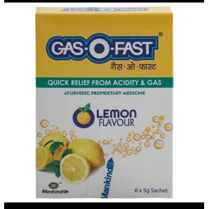 Gasofast Lemon Flavor Digestive Care (Pack of 6) 5 g each