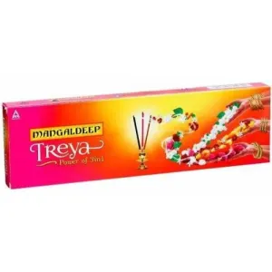 MANGALDEEP Treya 3in1 Agarbatti Floral (Match Box Free) (72, Set of 1)