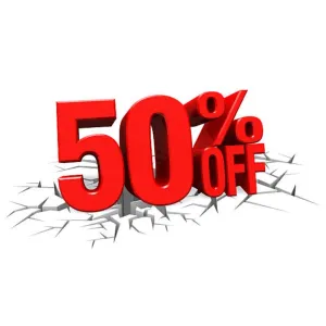 50% off