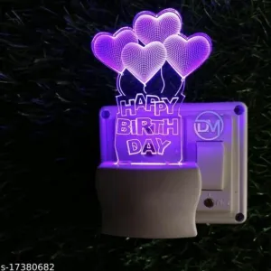 3D ILLUSION LED NIGHT LIGHT WITH 7 LED COLOR CHANGING FOR BEDROOM DECORATION (Love )
